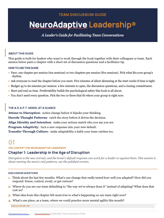 NAL Team Discussion Guide page preview